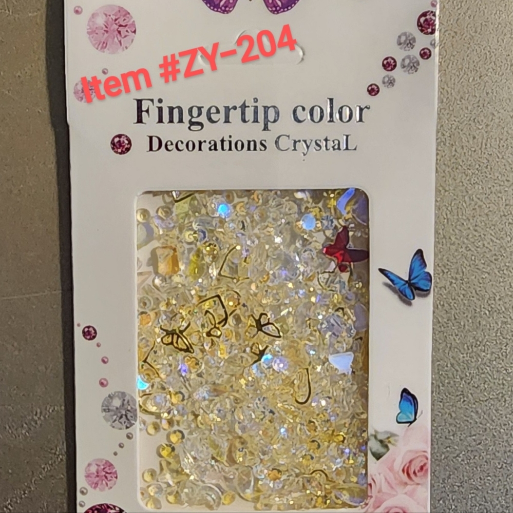 🩵SALE🩵 FINGERTIP COLOR  DECOR CRYSTAL (#ZY-204)